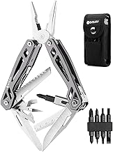 BIBURY 21 in 1 Multitool, Geschenke für Män, Langlebig Titanbeschichtete Edelstahlzange mit Kla…