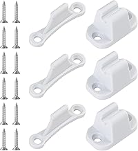 3 Stück Türfeststeller Grau-Weiß, Wohnmobil Türhalter Türstopper Kunststoff für Wohnwagen, …