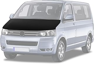 Haubenbra Steinschlagschutz Kompatibel mit VW T5 2003-2009 Schwarz Haubenabdeckung Auto Bonnet Br…