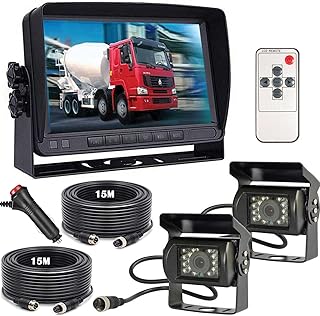 12 V-24 V 4-poliges Auto-Rückfahrkamerasystem für Wohnmobil, Bus, Anhänger, LKW, 17,8 cm (7 Zo…