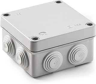FAMATEL – Wasserdichte Abzweigdose IP55 I Hologenfrei | Hohe Schlagfestigkeit | Schrauben 1/4 D…