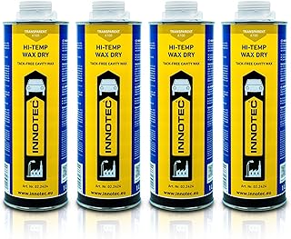 4 Stück Innotec Hi-Temp Wax Dry Transparent – Next Level Konservierung für Automotive & Industr…
