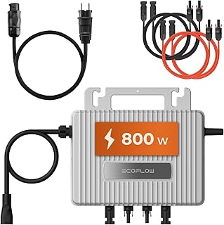 EcoFlow Stream Mikro-Wechselrichter 800W 0% VAT, Intelligenter Solarwechselrichter WLAN für Balk…