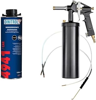 Dinitrol Unterbodenschutz 4941 schwarz 1L & Vaupel Druckbecherpistole Set (3000 FGR)