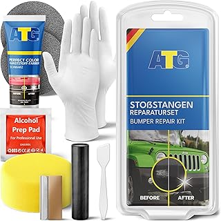 ATG Stoßstangen Reparaturset Schwarz – Kunststoff Reparatur Set für Stoßstangen – Kratzer …