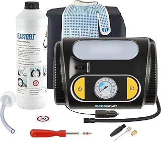 XT510 Reifenpannenset 700ml Reifendichtmittel 12V Kompressor Reifenreparaturset PKW SUV Wohnwagen…