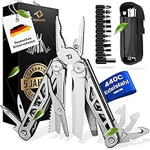 Multitool [440C Edelstahl] Outdoor Camping Survival Multitool Werkzeug Messer, Überlebensmesser,…