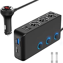 PD 30W 12V Verteiler 200W Kfz Zigarettenanzünder Adapter Auto Ladegerät 3 Mehrfach Steckdose DC…