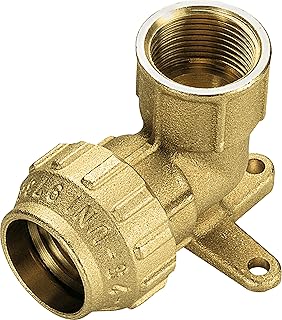 Cornat Klemmfitting 90 ° Winkel – Ø 25 mm x IG – Messing – mit einem Innengewinde – DVGW zertif…