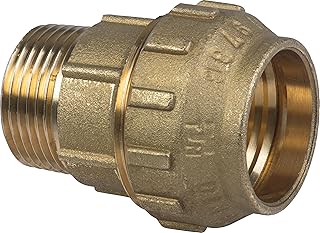 Cornat Klemmfitting Verschraubung – Ø 32 mm x 1 Zoll AG – Messing – mit einem Außengewinde – Ve…