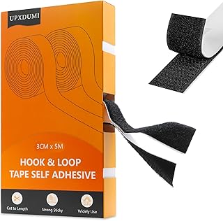 UPXDUMI 30mm x 5m Klettband Selbstklebend Extra Stark, Multifunktional Doppelseitiges Klett Klebe…