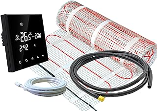 Komplett-Set elektrische Fußbodenheizung SunPro 160 für Fliesen, Naturstein mit Thermostat RT-5…