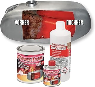 Power Tank – Tankversiegelung Motorrad 2k Rot 700 g Set Tankentroster Innen Versiegelung Tanksani…