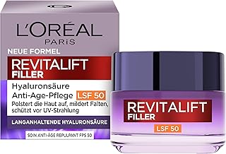 L’Oréal Paris Anti Age Tagespflege LSF 50 für Frauen: hydratisiert die Haut und bekämpft Hauta…