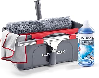 CLEANmaxx Fensterreiniger Set | 7-TLG. Fensterputzer Set für Oberflächen in Haus & Auto – inklu…