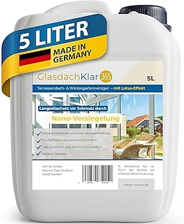 Glasdachklar365 Terrassendach- und Wintergarten Reiniger | Terassendach reinigen | Langanhaltende…