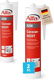 2x Alfa Caravan-DICHT 300 ml Montagekleber Wohnwagen Caravan Wohnmobil abdichten – dauerelastisch…