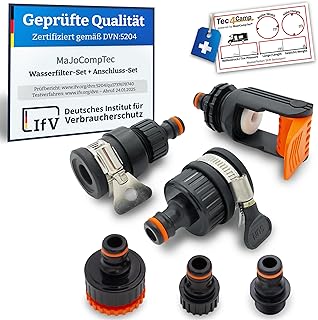 MaJoCompTec® ALLCONNECT universal Wasserhahn Anschluss Set | verstellbarer Wasser Hahnanschluss …