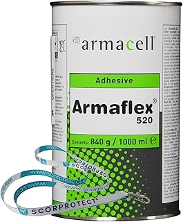 Armaflex Armacell Kleber 520 für Kautschuk-Platten und Schläuche 1,0 Liter Dose + Scorprotect®…