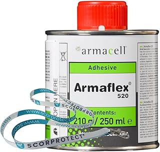 Armaflex Armacell Kleber 520 für Kautschuk-Platten und Schläuche 0,25 Liter Pinseldose + Scorpr…