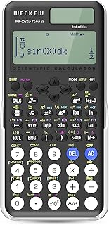 WECKEW Wissenschaftlicher Taschenrechner, 991ES Plus II, 2 Zeilen, 10 + 2 Ziffern, geschriebenes …