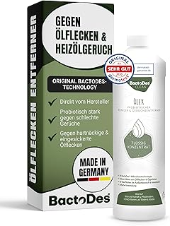 BactoDes – Ölex 1 Liter Ölfleckenentferner Konzentrat – Effektiver Heizöl-Geruchsentferner und…