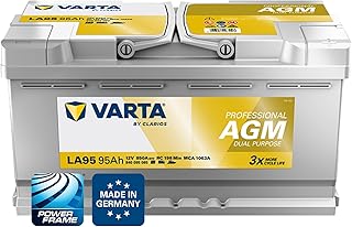 VARTA Professional Dual Purpose AGM (LA95) 12V 95Ah 850A – Nassbatterie für Wohnmobile, Wohnwage…