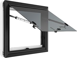 MINRS Ausstellfenster Camper Wohnwagenfenster 600 x 450 mm Seitenfenster Ausstellfenster Seitenfe…