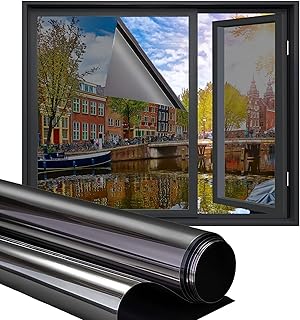 Homewell Isolierende HR Fensterfolie 60x200cm – Premium Statisch & Sonnenschutz mit Spiegeleffe…