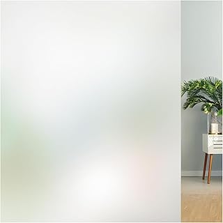 Lifetree Fensterfolie Blickdicht [44.5x200cm] – Selbstklebende Milchglasfolie für vollständig…