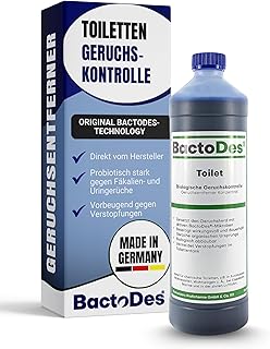 BactoDes Toilet Geruchsentferner Konzentrat 1L I Biologischer Geruchsneutralisierer & Sanitärrei…