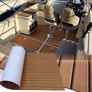 Eva Schaum Boot Bodenbelag Marine rutschfeste Matte 240×112/90/55/41cm Selbstklebend Teakholzimit…