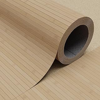 DE-COmmerce Fertigparkett aus Bambus FLEXBAMBOO 50×200 cm Bodenbelag mit rutschhemmender Rückena…