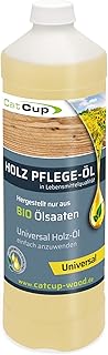 UNIVERSAL 1 Liter BIO Holzöl farblos aus Deutschland – Geruchloses Holzpflegeöl für Innen & Au…