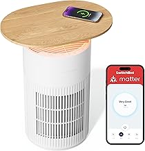 SwitchBot Luftreiniger mit App-Steuerung und Nachtlicht, CADR 400m³/h bis zu 83㎡ Zimmer, HEPA-…