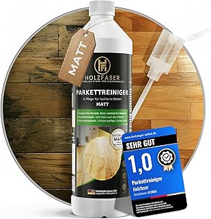 Parkettreiniger MATT/GLÄNZEND – 3in1 Konzentrat 1L für versiegelte Parkett- & Holzböden, Lam…