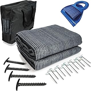 Mr Nomad Vorzeltteppich 4×2.5m – Hochwertiger, UV-beständiger Campingteppich aus HDPE (300 g/m…