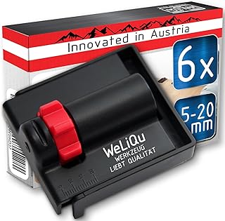 WELIQU Abstandhalter 5-20mm – 6 Stück – Der einstellbare Abstandskeil zur Verlegung von Laminat,…