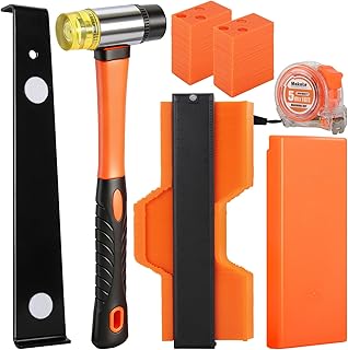Laminat Verlegeset für Vinyl Holzfußböden, 27,5 cm Profilmaßstab, 40 Abstandskeile, Schlagklo…