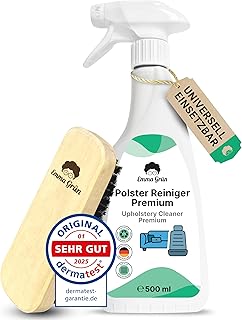 Emma Grün® Polsterreiniger für Sofa, Teppich, Matratze & Autositze 500ml – Fleckenentferner …