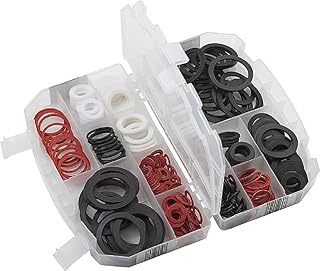 Meister Dichtungsring-Sortiment 383-teilig – Gummidichtungen, Fiberringe & O-Ringe im Set – Zur A…