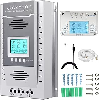 100A Solarladeregler MPPT 12V/24V Max PV Eingangsspannung 100V, LCD Display Solar Laderegler für…