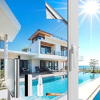 (Silber 70X200cm) UV Schutzfolie | Spiegelfolie Fenster Hitzeschutz | Spiegelfolie Selbstklebend …