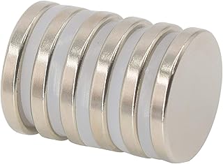 Magnetpro 6 Stück Scheibe Magnete 6 KG Kraft 25 mm Durchmesser x 3 mm Dick