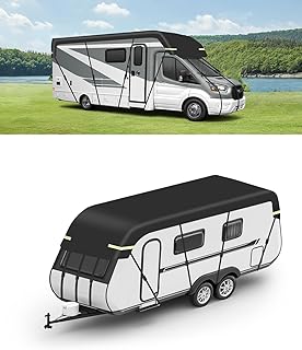 SUPAREE Wohnwagen Abdeckung Dach Abdeckplane Wohnwagen Wasserdicht Wohnwagen Schutzhülle Dach Sc…