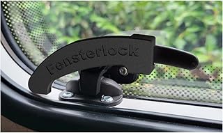 Fenstersicherungen in Schwarz/Einbruchschutz/Verriegelung für Dometic Seitz Fenstergriffe – pate…