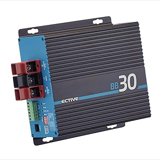 ECTIVE – BB 30 Ladebooster 30A 12V auf 12V – kompaktes DC-DC Ladegerät für AGM/Gel/Nass/LiFePO4…
