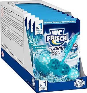 WC-Frisch Kraft Aktiv Türkisspüler Meeresfrische (10er Pack), WC Reiniger für eine sichtbare R…