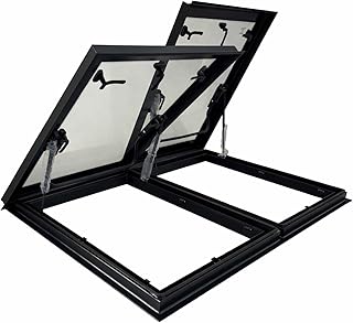 SWISS OUTDOOR® MEGA XXL Panorama Dachausstellfenster 1200×800 mm – Echtglas Dachfenster mit 2…
