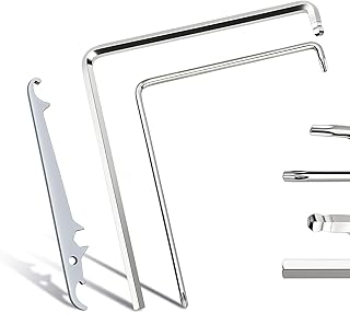 3 Stück hochwertiger Stahl Fenster Einstellwerkzeug Set(2 Fenster Einstellschlüssel und 1 Eckla…